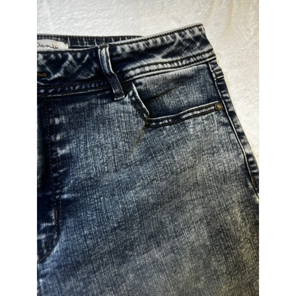 EST 1946 Denim Jeans Womens Size 12 Stonewash‎ Hi Rise Casual Distressed